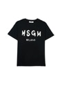 【NEW】MSGM KIDS ブラッシュロゴTシャツ 詳細画像 ブラック 1