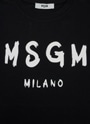 【NEW】MSGM KIDS ブラッシュロゴTシャツ 詳細画像 ブラック 3