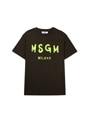 【NEW】MSGM KIDS ブラッシュロゴTシャツ 詳細画像 コーヒーブラウン 1