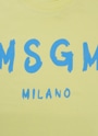 【NEW】MSGM KIDS ブラッシュロゴTシャツ 詳細画像 レモネード 3