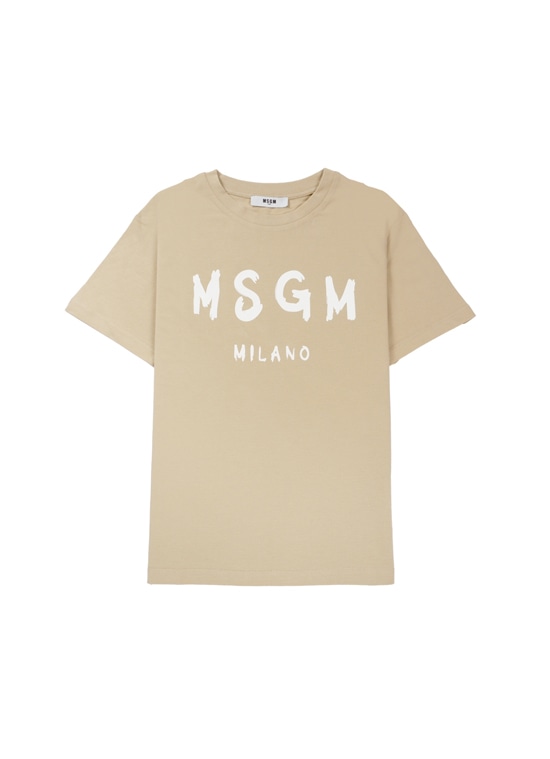 【NEW】MSGM KIDS ブラッシュロゴTシャツ
