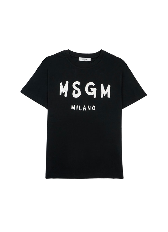 【NEW】MSGM KIDS ブラッシュロゴTシャツ