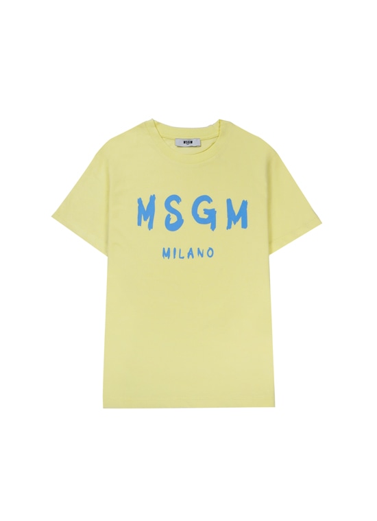 【NEW】MSGM KIDS ブラッシュロゴTシャツ