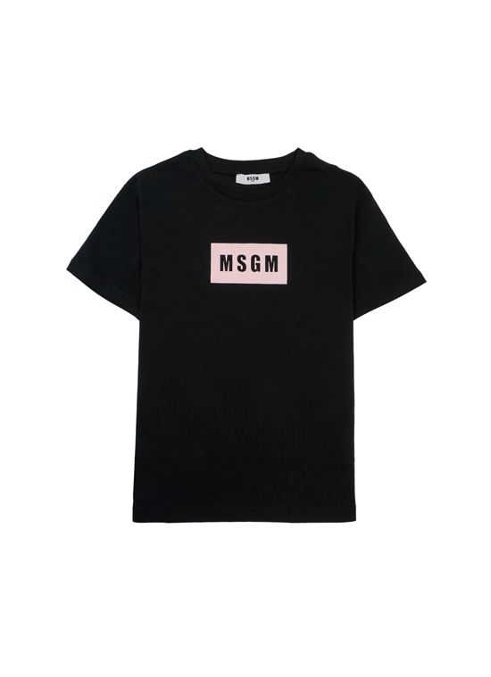MSGM KIDS MINI BOXロゴ Tシャツ