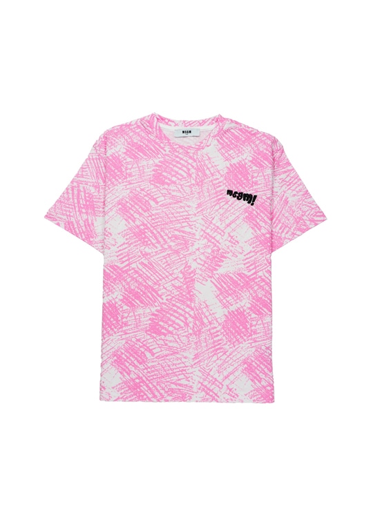 MSGM KIDS チョークプリント Tシャツ