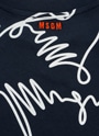 MSGM KIDS One Stroke 刺繍ロゴTシャツ 詳細画像 ダークブルー 3