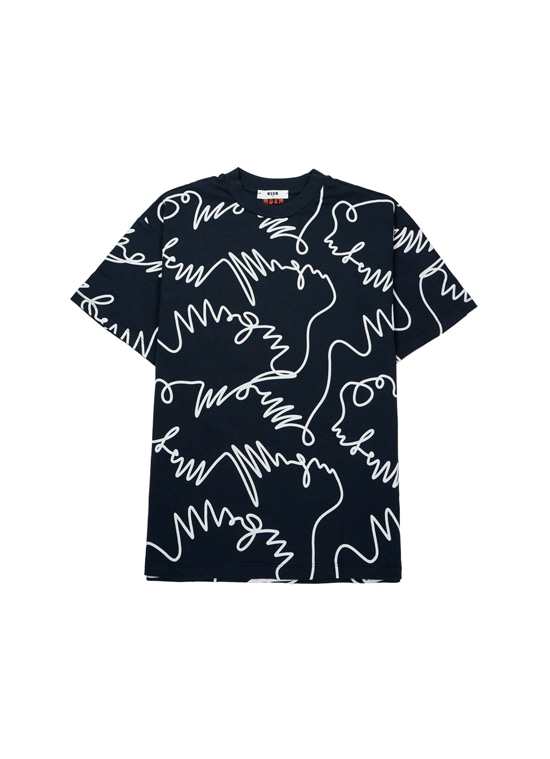MSGM KIDS One Stroke 刺繍ロゴTシャツ