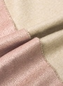 ダブルフェイスラメ シルクカシミヤマフラー  詳細画像 ピンク／ベージュ 2